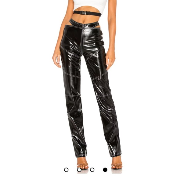I.AM.GIA Paris Pant in Black faux leather cut out - Picture 4 of 10